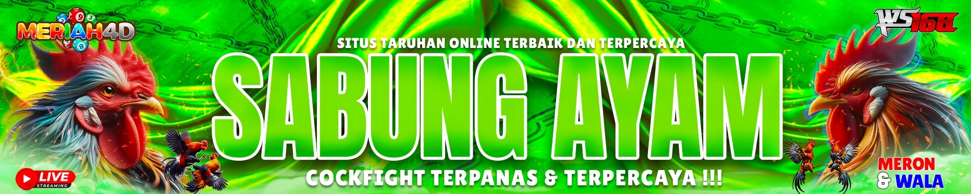 BANNER SABUNG AYAM MERIAH4D